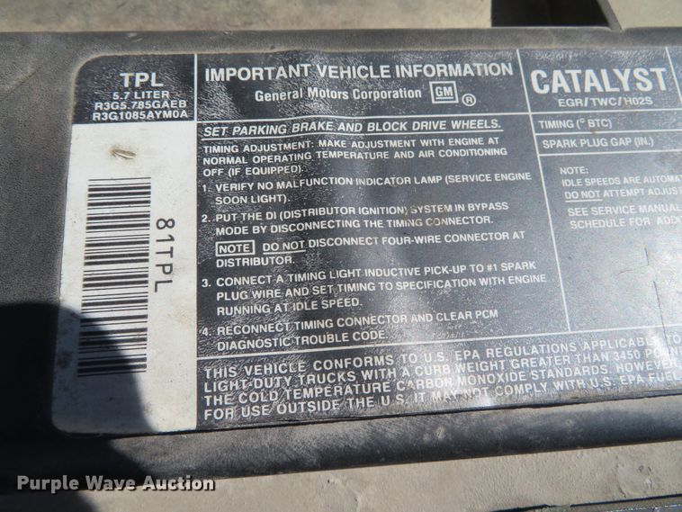 image for item DH0677 1994 Chevrolet K1500  pickup truck