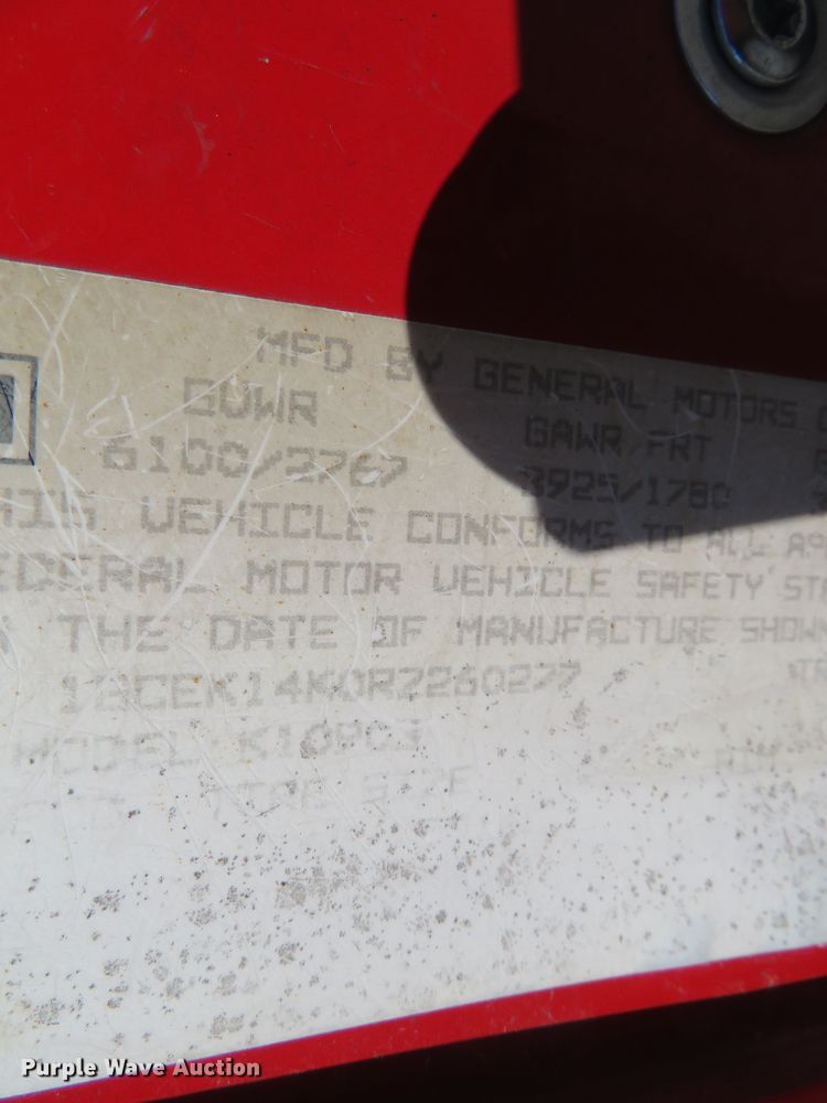 image for item DH0677 1994 Chevrolet K1500  pickup truck