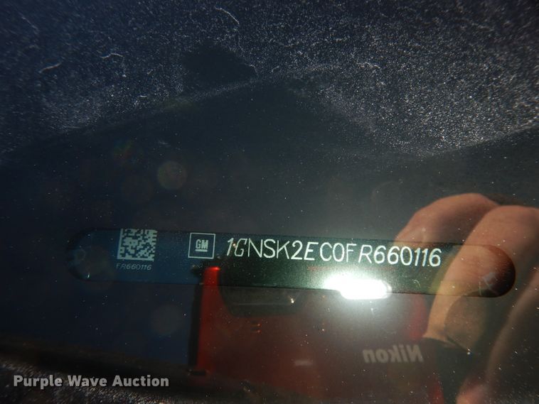 image for item DJ2910 2015 Chevrolet Tahoe Police  SUV