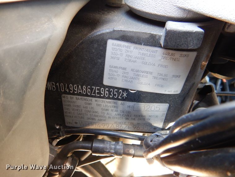 image for item DL2059 2006 BMW R1150RT motorcycle