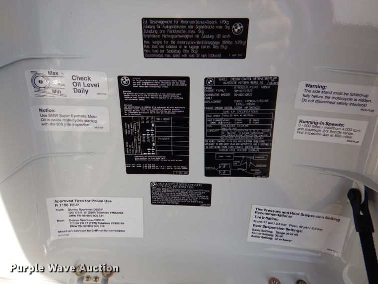 image for item DL2060 2005 BMW R1150RT motorcycle