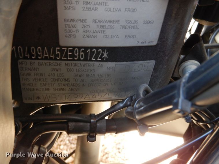 image for item DL2060 2005 BMW R1150RT motorcycle