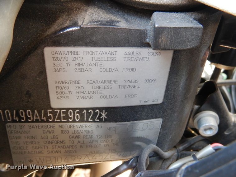 image for item DL2060 2005 BMW R1150RT motorcycle