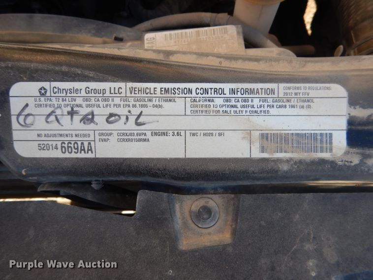 image for item DL2148 2012 Dodge Grand Caravan  van