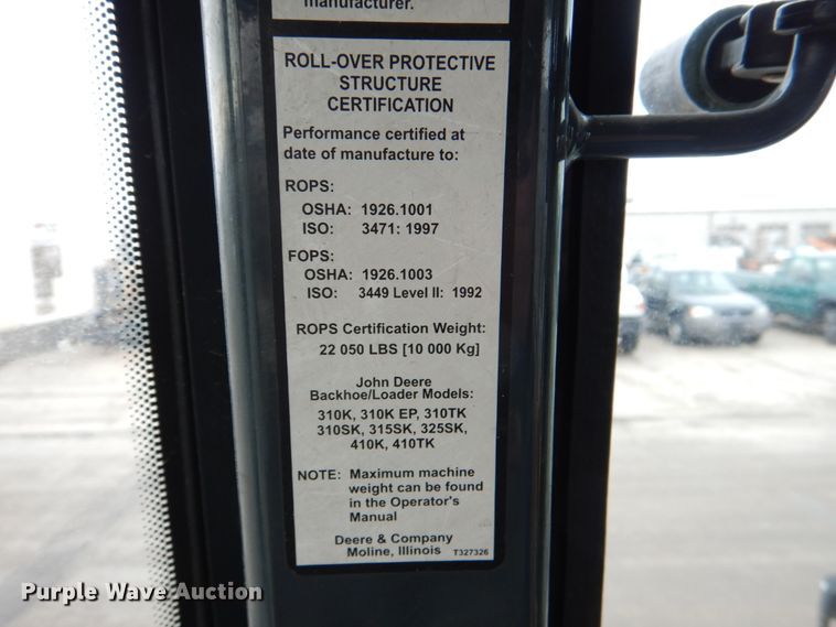 image for item DN6124 2014 John Deere 315SK  backhoe