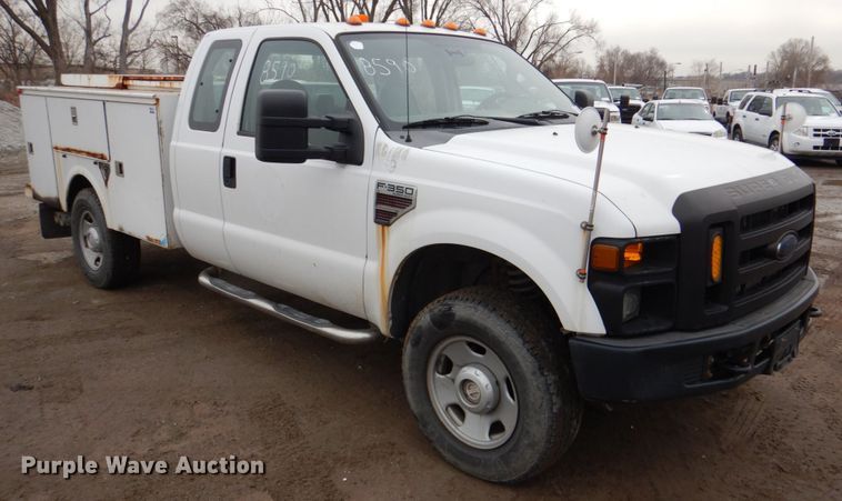 image for item DN6141 2008 Ford F350 Super Duty  SuperCab utility bed pickup truck