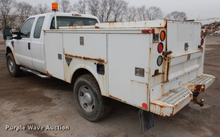 image for item DN6141 2008 Ford F350 Super Duty  SuperCab utility bed pickup truck