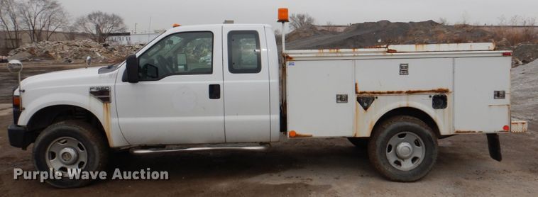 image for item DN6141 2008 Ford F350 Super Duty  SuperCab utility bed pickup truck