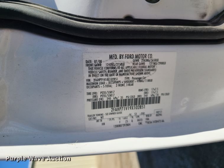 image for item DN6171 2009 Ford Crown Victoria Police Interceptor