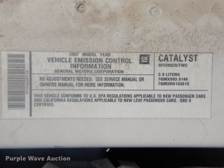 image for item GT9620 2007 Chevrolet Impala Police Cruiser