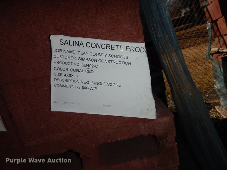 image for item HD9702 Approximately 1,200 concrete blocks and pavers