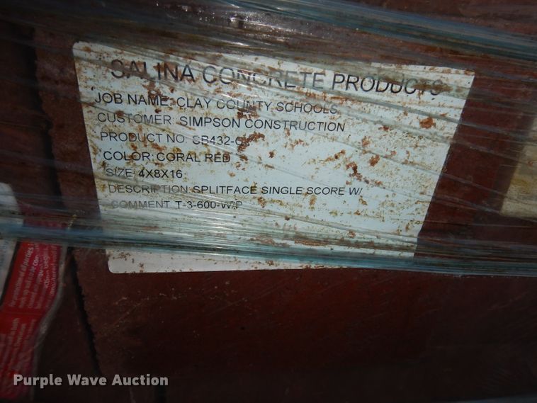 image for item HD9702 Approximately 1,200 concrete blocks and pavers