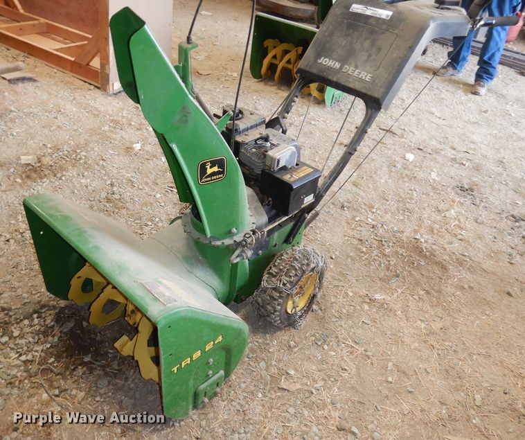 John Deere TRS24 snow blower in Mankato, KS Item HD9742 sold Purple
