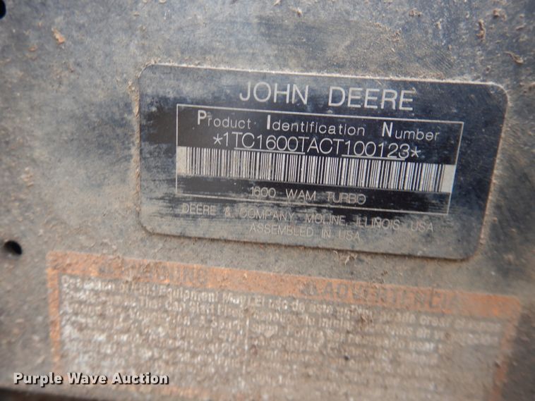 image for item HL9616 John Deere 1600 Turbo  lawn mower