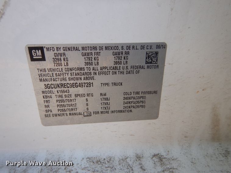 image for item HS9932 2014 Chevrolet Silverado  1500  Crew Cab pickup truck