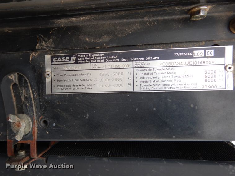 image for item HS9952 2000 Case IH CX80  MFWD tractor