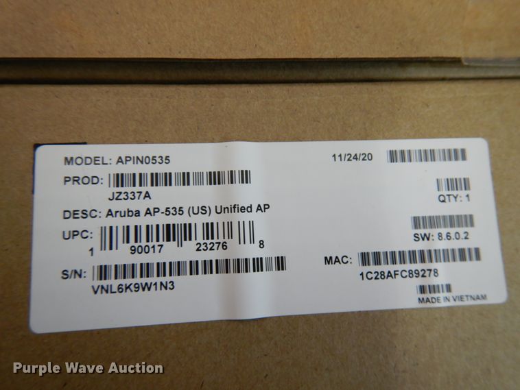 image for item HX9673 (95) ARUBA network APIN0225 wireless access points
