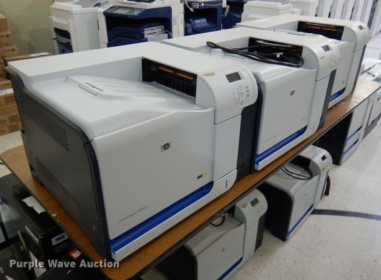 image for item HX9675 (6) HP color laserjet CP3525DN printers