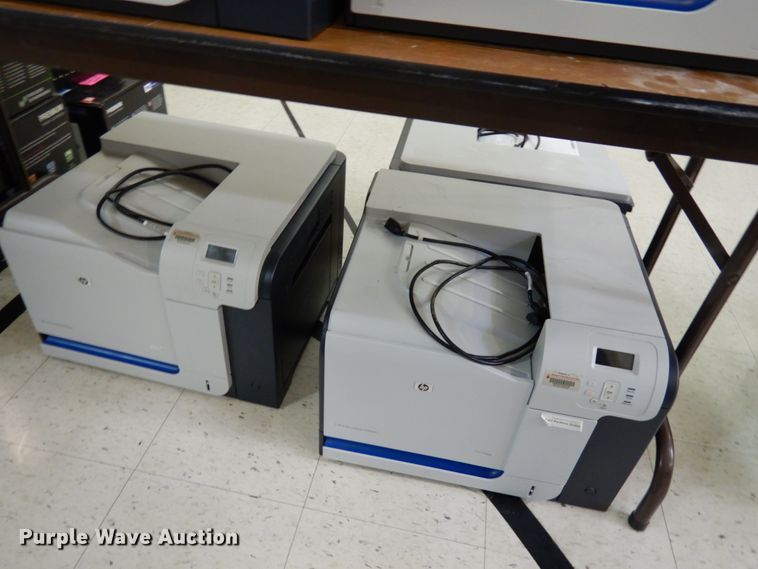 image for item HX9675 (6) HP color laserjet CP3525DN printers