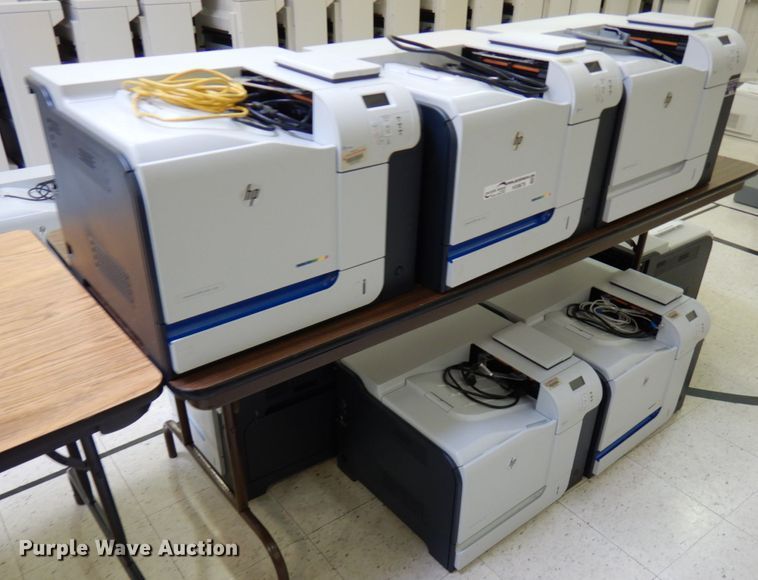 image for item HX9679 (8) HP Laserjet 500 color M551 printers