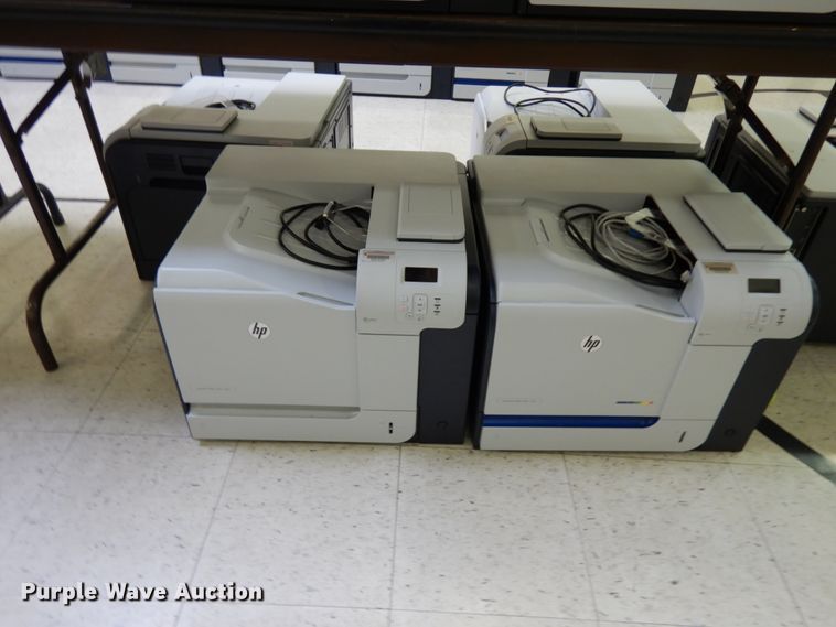 image for item HX9679 (8) HP Laserjet 500 color M551 printers