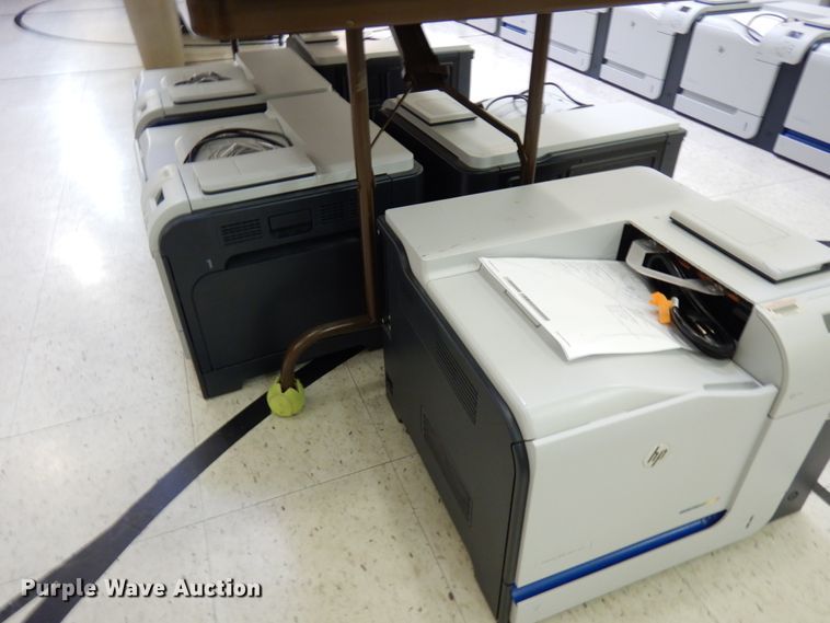 image for item HX9679 (8) HP Laserjet 500 color M551 printers