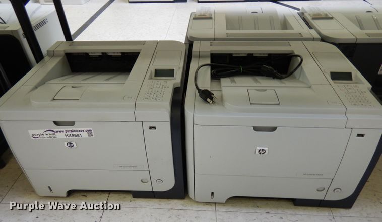 image for item HX9681 (10) HP Laserjet P3015 printers