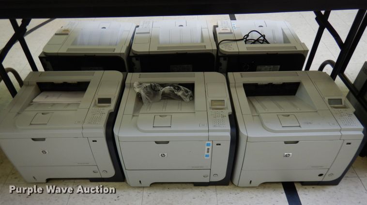 image for item HX9681 (10) HP Laserjet P3015 printers