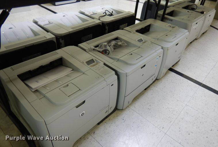 image for item HX9681 (10) HP Laserjet P3015 printers