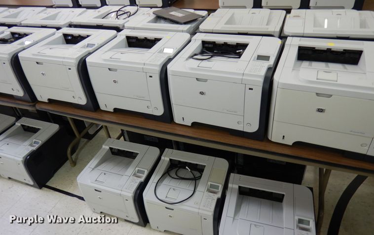 image for item HX9684 (8) HP Laserjet P3015 printers