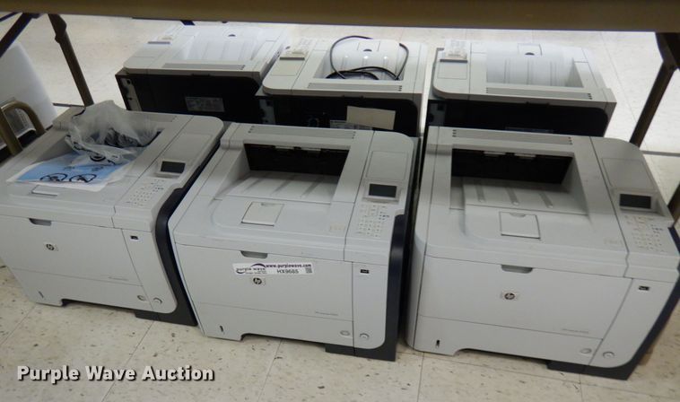 image for item HX9685 (6) HP Laserjet P3015 printers