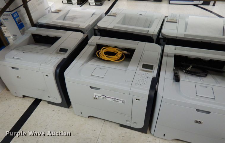 image for item HX9687 (6) HP Laserjet P3015 printers