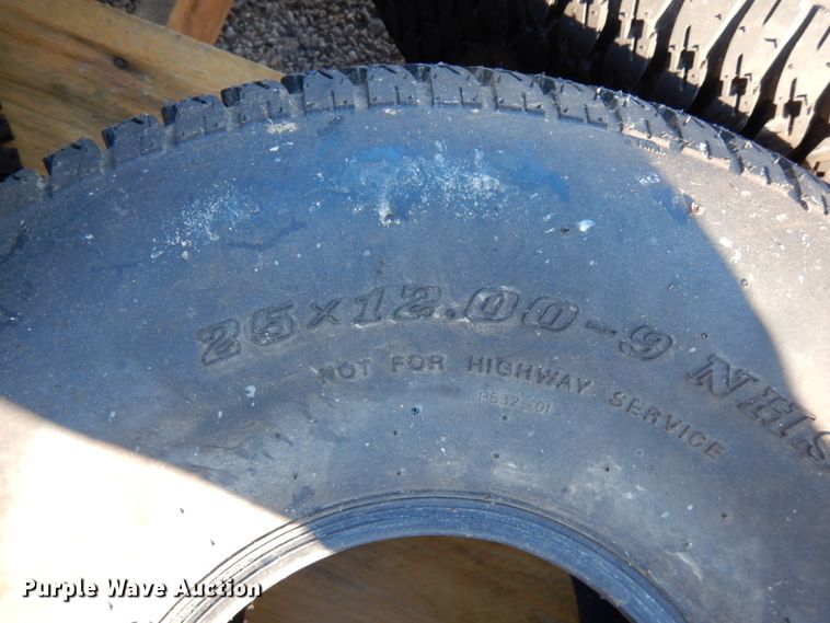 image for item IA9356 (4) 25x12.00-9 tires