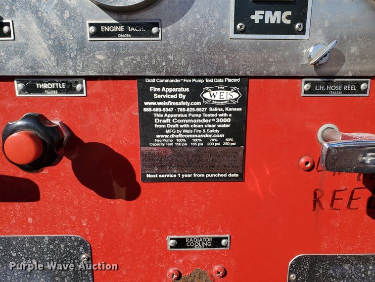 image for item IU9007 1985 Ford 800  pumper fire truck