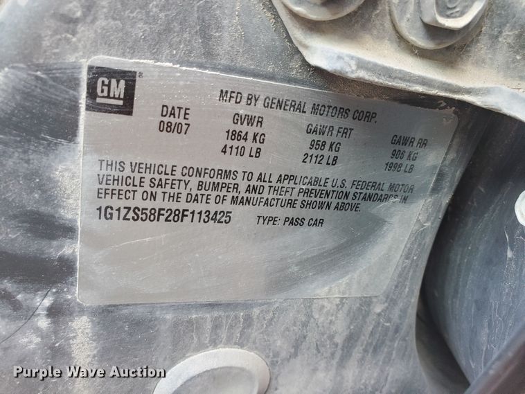 image for item IU9010 2008 Chevrolet Malibu