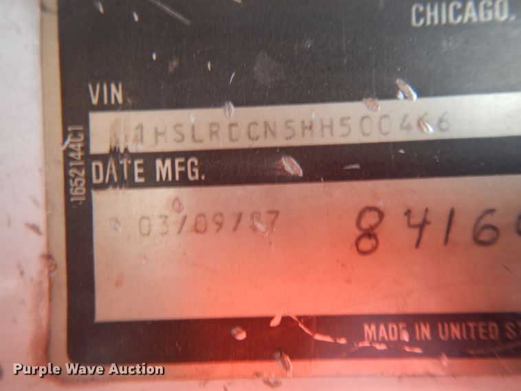 image for item DF6457 1987 International 1955  fertilizer delivery truck