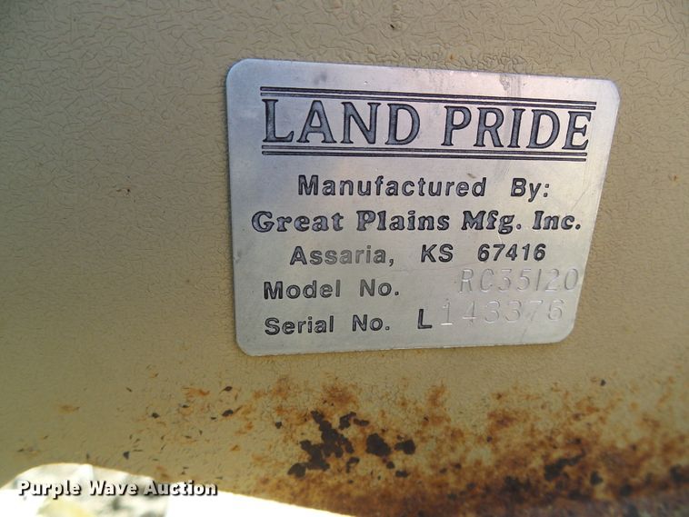 image for item DG8481 Land Pride RC35120  rotary mower