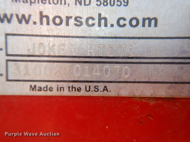 image for item DI3705 Horsch Joker RT270  disk