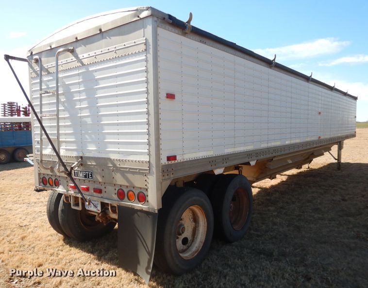 image for item DI3708 1989 Timpte double hopper bottom grain trailer