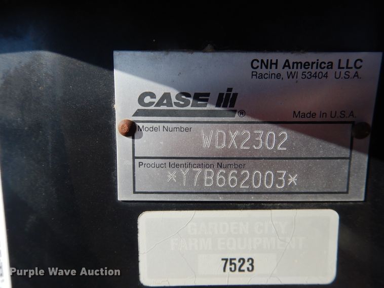 image for item DI3726 2007 Case IH WDX2302  windrower