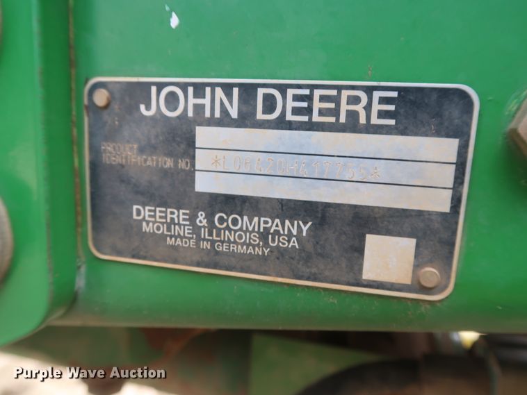 image for item DJ1848 2004 John Deere 6420  MFWD tractor