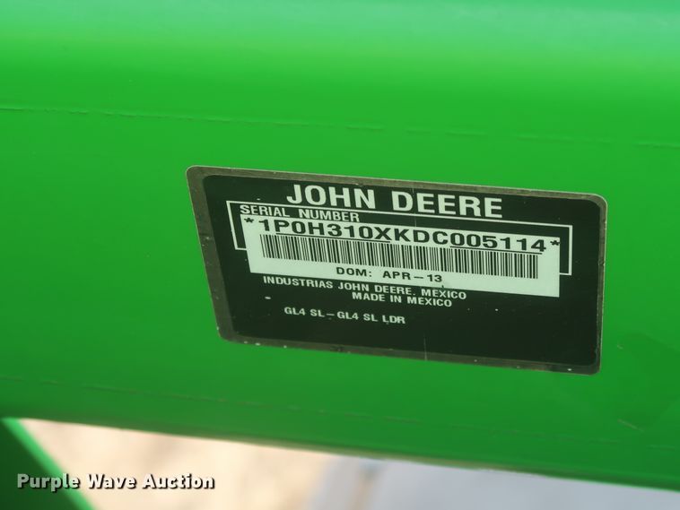 image for item DJ1849 2013 John Deere 6105D  MFWD tractor