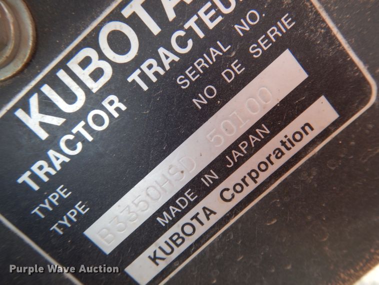 image for item DJ2922 Kubota B3350 HSD  tractor