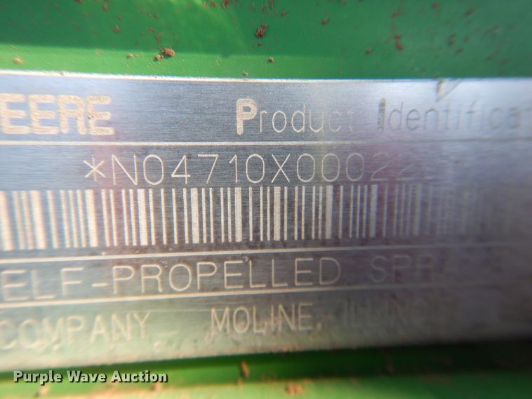 image for item DJ8250 2001 John Deere 4710  sprayer