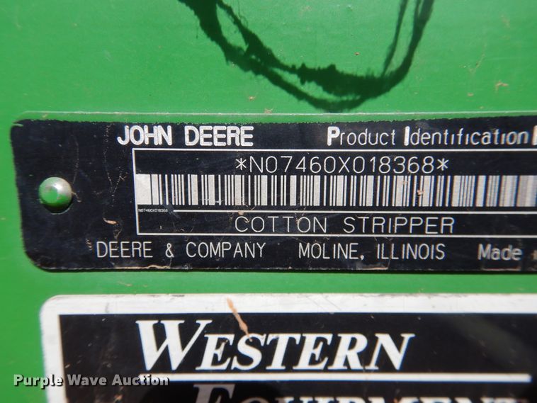 image for item DJ8272 2005 John Deere 7460  cotton stripper