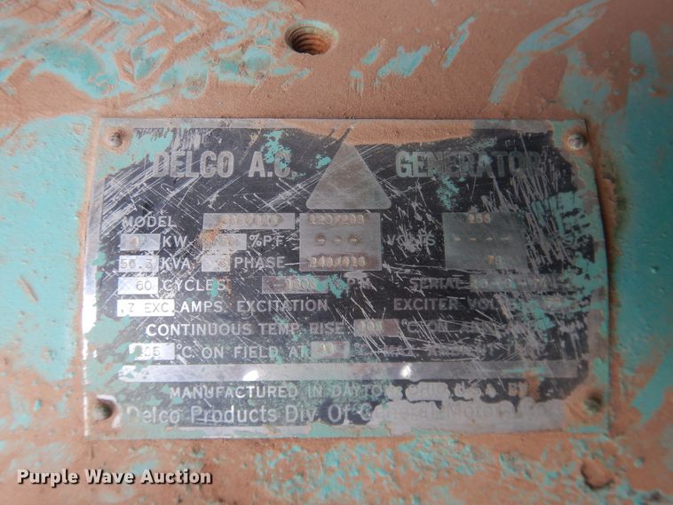 image for item DJ8279 1974 AC Delco E6571M3  generator