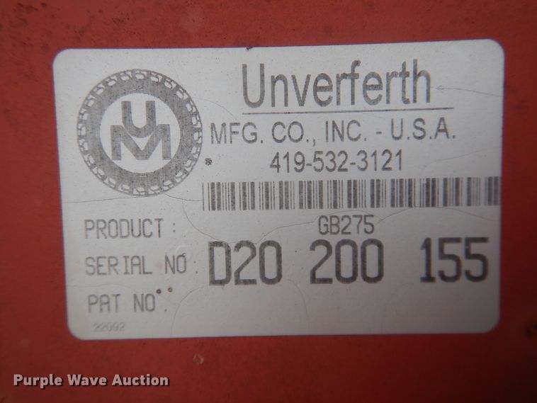 image for item DJ8284 Unverferth GB275  gravity wagon