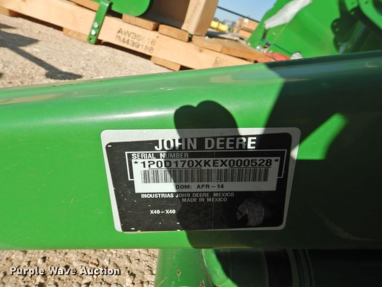 image for item DJ8331 John Deere D170  loader