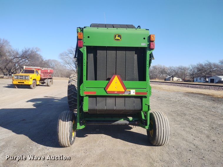 image for item FY9880 2010 John Deere 468  Mega Wide Plus round baler