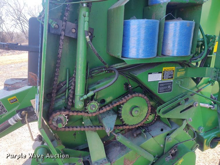 image for item FY9880 2010 John Deere 468  Mega Wide Plus round baler